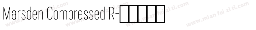 Marsden Compressed R字体转换